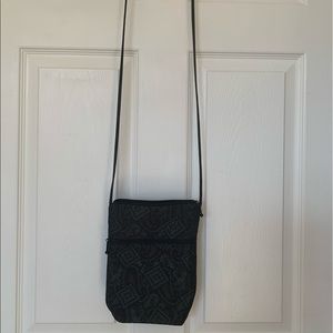 Maruca - black patterned cross-body bag